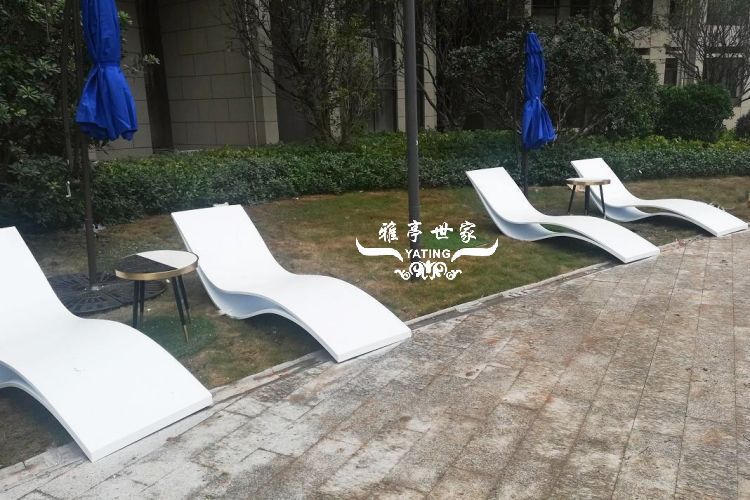 不锈钢景观躺椅 应用效果展示