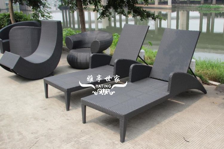 户外泳池躺椅YT-1993BC 应用效果展示